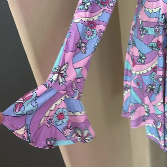 Dolls Kill Sugar Thrillz Psychedelic Disco Dress NWT - Picture 3 of 6